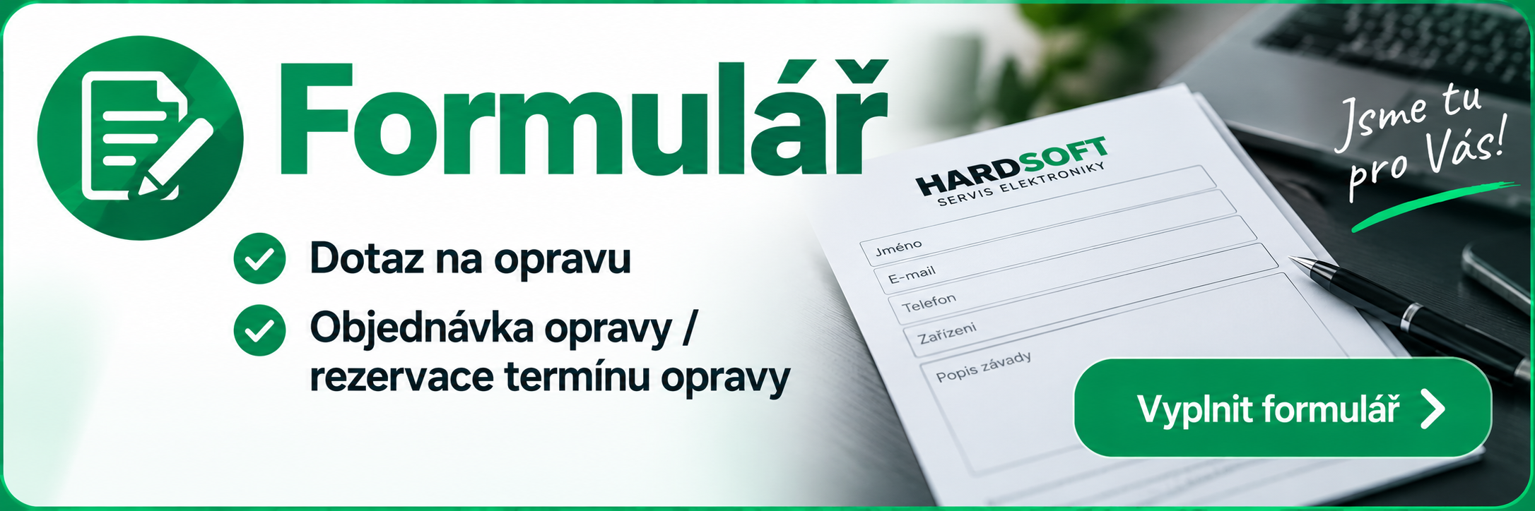 Formulář – objednávka opravy / dotaz na opravu